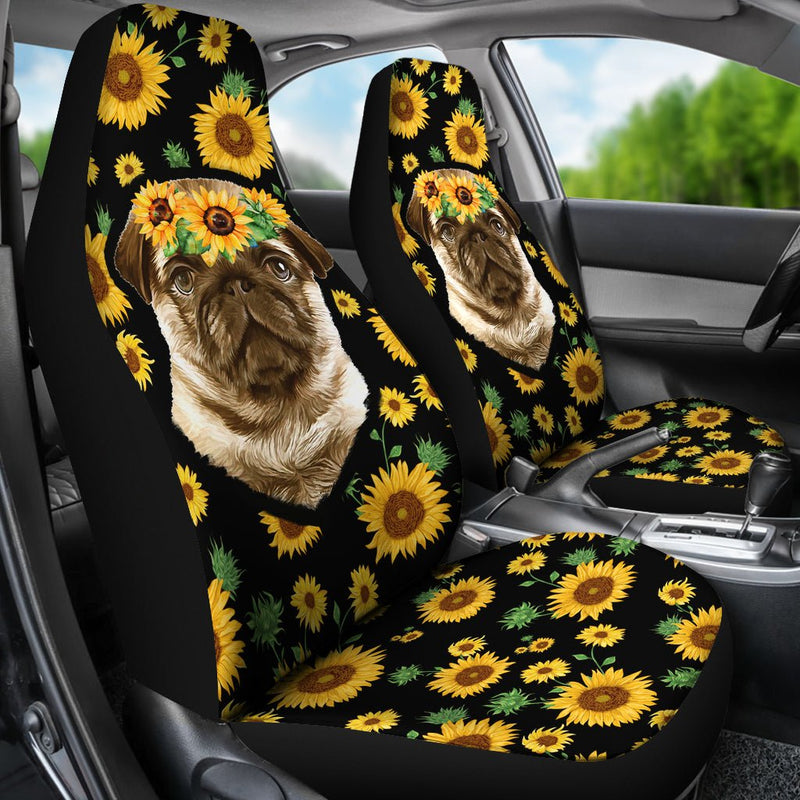 Pug Car Seat Covers - Carbone&