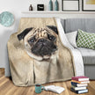 Pug Face Hair Blanket - Carbone's Marketplace