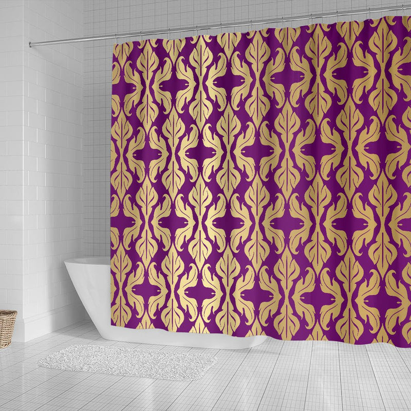 Purple Baroque Shower Curtain - Carbone&