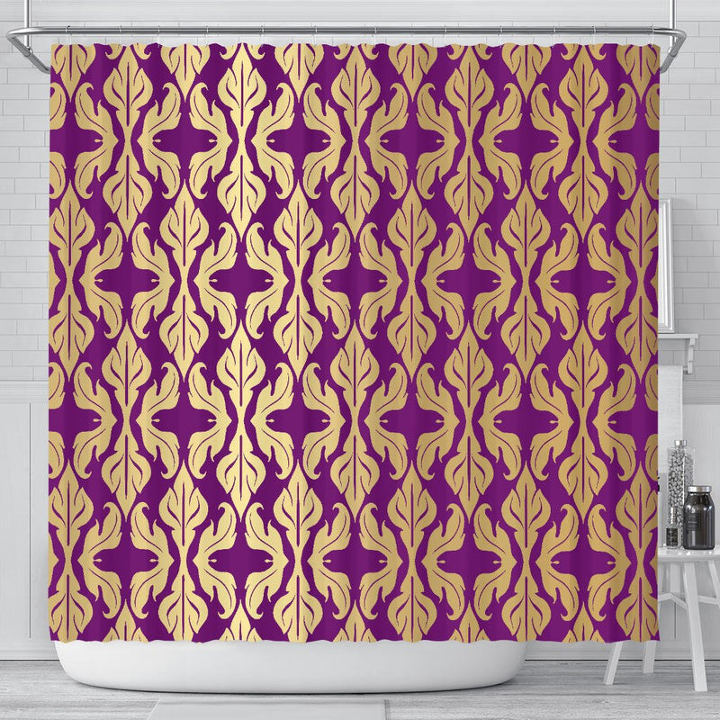 Purple Baroque Shower Curtain - Carbone&