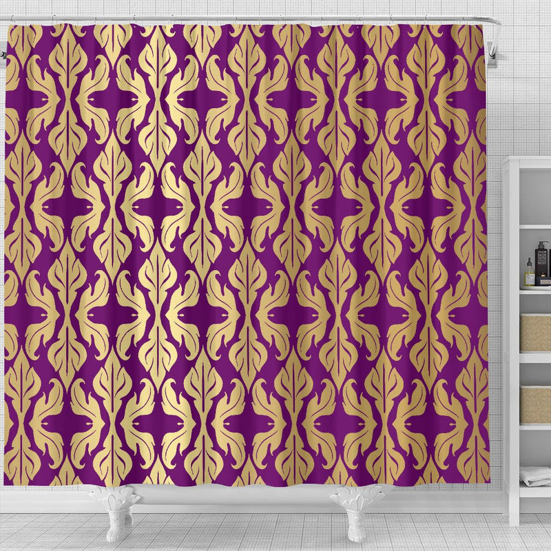 Purple Baroque Shower Curtain - Carbone&