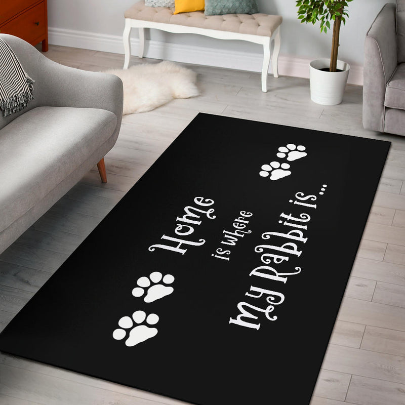 Rabbit Home Area Rug - Carbone&