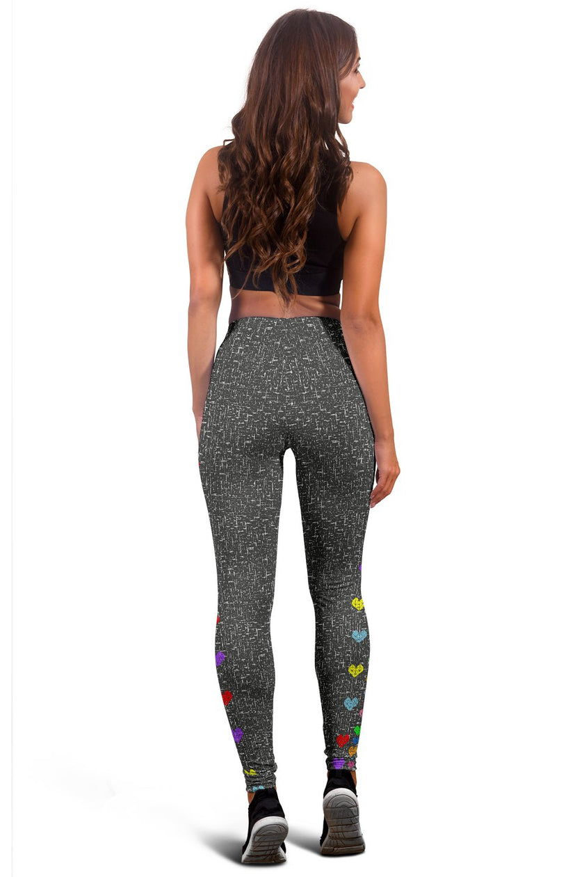 Rainbow Hearts Leggings - Carbone's Marketplace