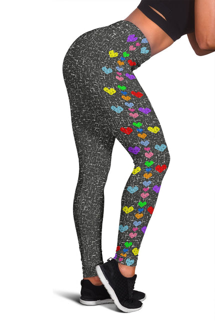 Rainbow Hearts Leggings - Carbone's Marketplace