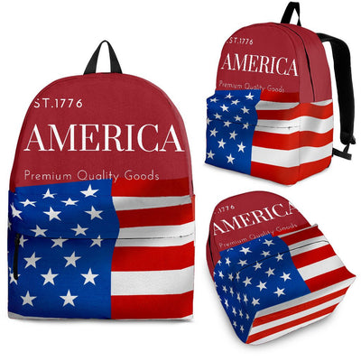 Red AMERICA Backpack - Carbone's Marketplace