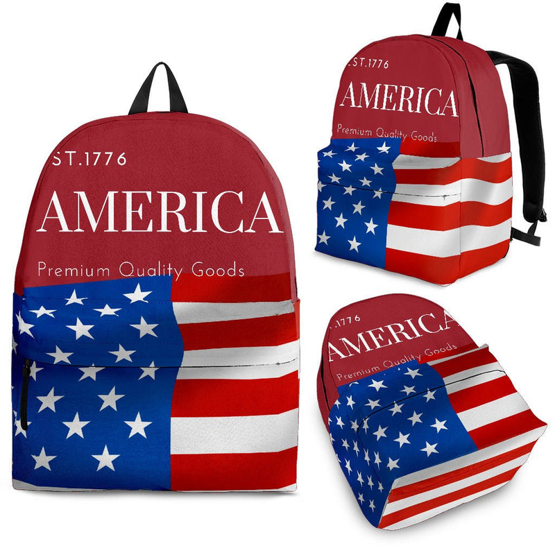 Red AMERICA Backpack - Carbone&