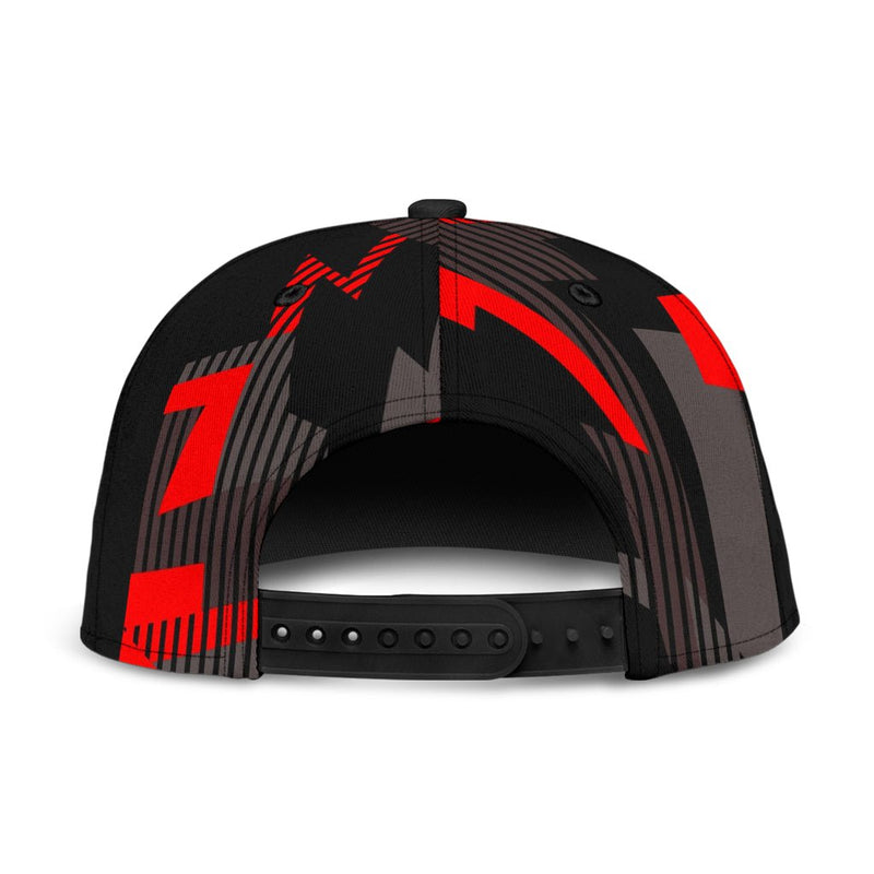 Red and Gray Camo Snapback Hat - Carbone&