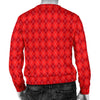 Red Argyle Mens Sweater - Carbone's Marketplace