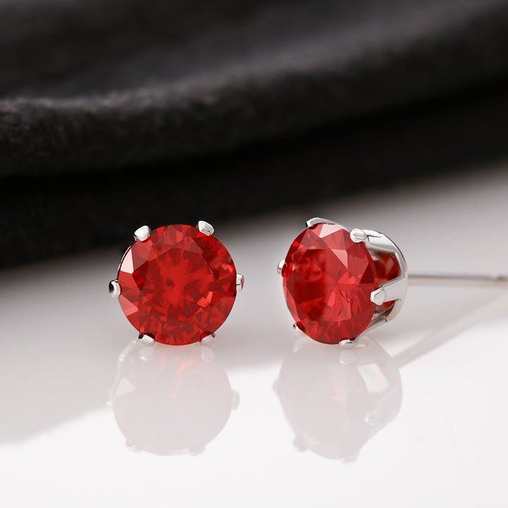 Red Cubic Zirconia Earrings - Carbone's Marketplace