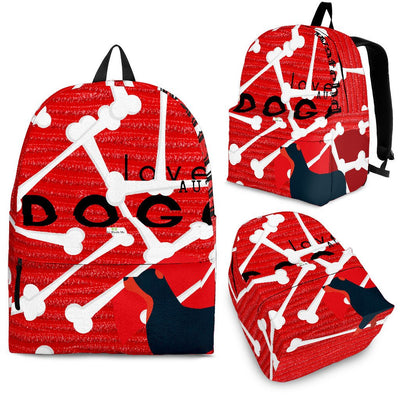 Red Love Dog Backpack - Carbone's Marketplace