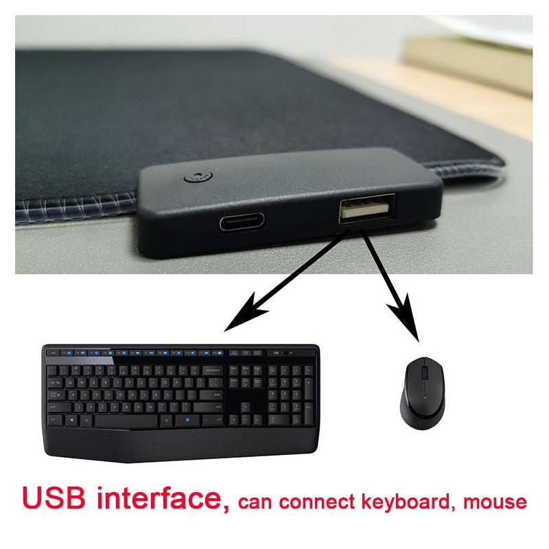 RGB Mouse Pad with Cable - Carbone&