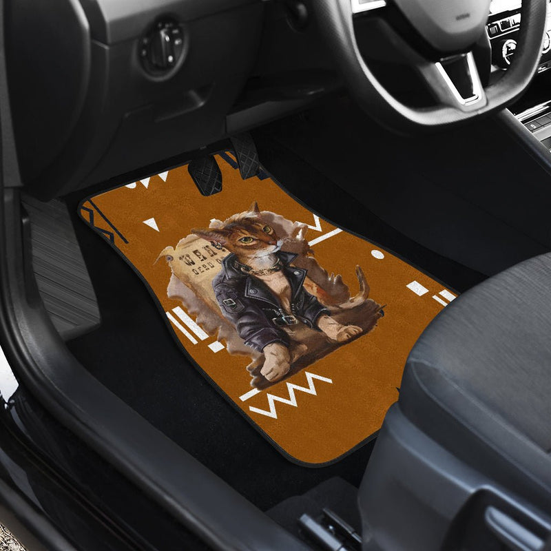 Rock Cat Car Floor Mat - Carbone&