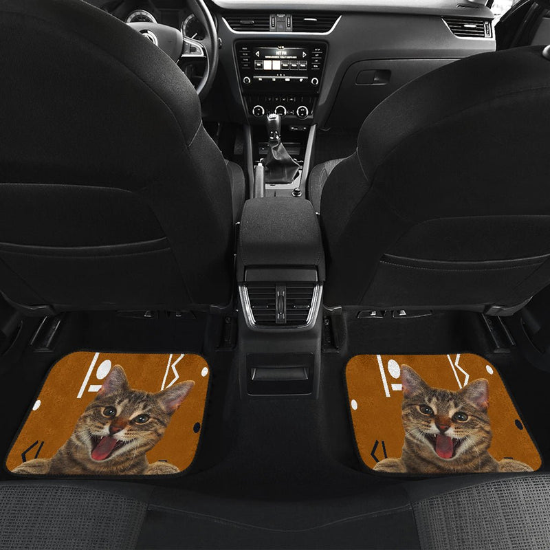 Rock Cat Car Floor Mat - Carbone&