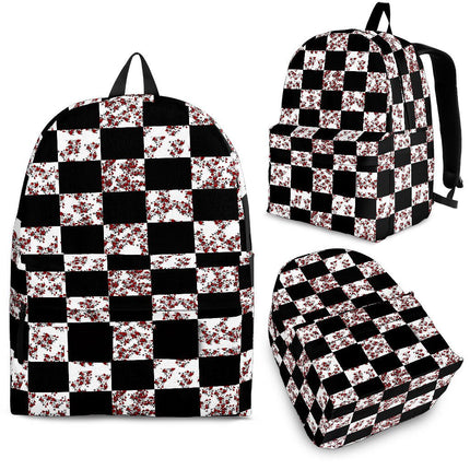 Rose Checker Back Pack - Carbone's Marketplace