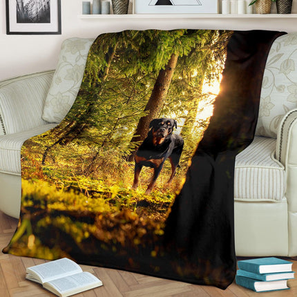 rottweiler blanket - Carbone's Marketplace