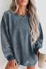 Round Neck Dropped Shoulder Sweatshirt - Carbone's Marketplace