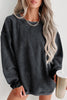 Round Neck Dropped Shoulder Sweatshirt - Carbone's Marketplace