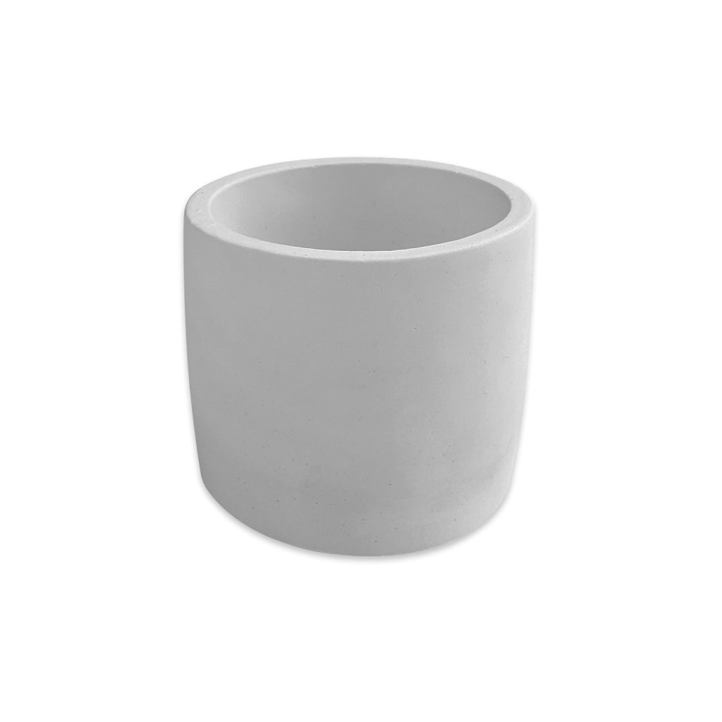 Round White Ceramic Planter - Carbone's Marketplace