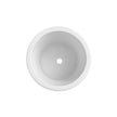 Round White Ceramic Planter - Carbone's Marketplace