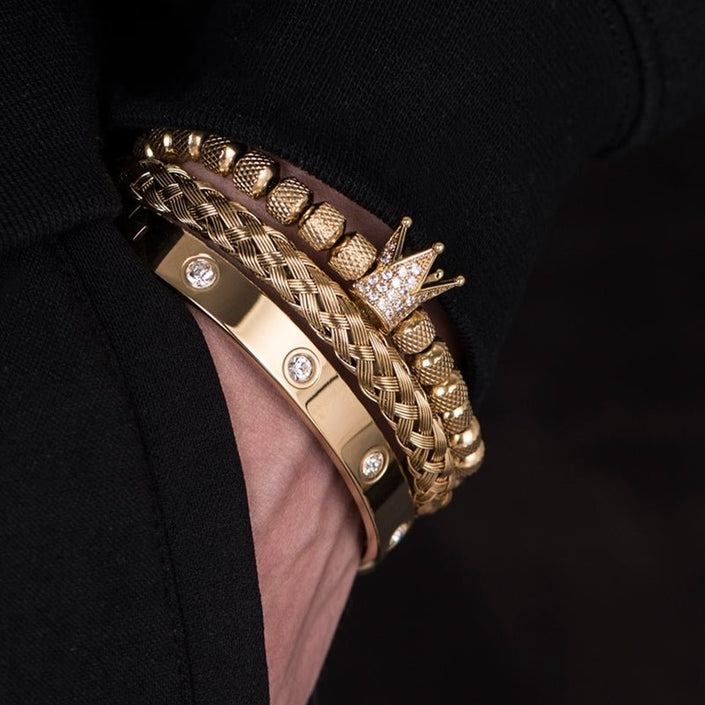 Royal Charm Men's Stainless Steel Bracelets - Carbone's Marketplace