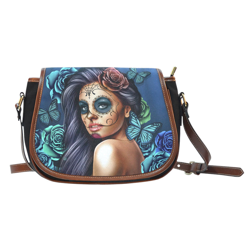 Saddle Bag Calavera (Turquoise) - Carbone's Marketplace