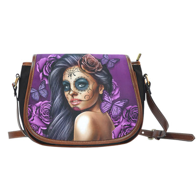 Saddle Bag Calavera (Violet) - Carbone's Marketplace