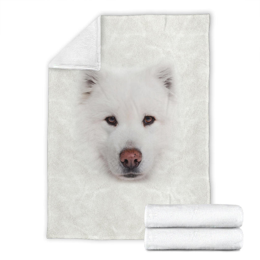 Samoyed Face Hair Blanket - Carbone's Marketplace