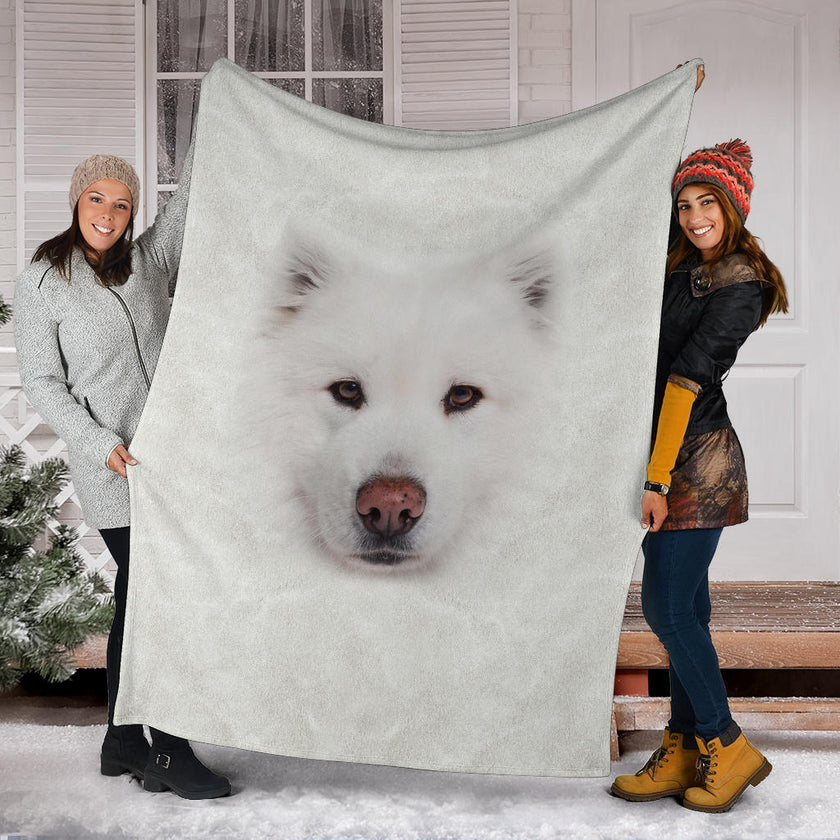 Samoyed Face Hair Blanket - Carbone's Marketplace