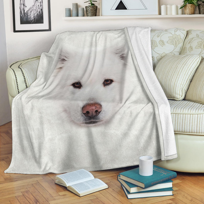 Samoyed Face Hair Blanket - Carbone&