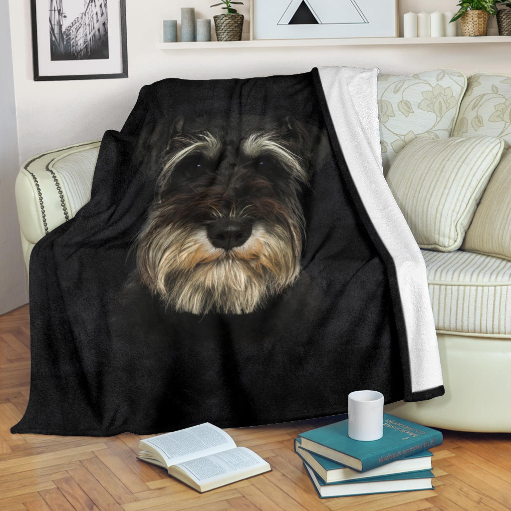 Schnauzer Face Hair Blanket - Carbone's Marketplace