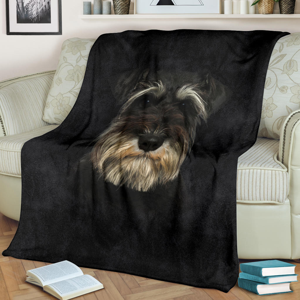 Schnauzer Face Hair Blanket - Carbone's Marketplace