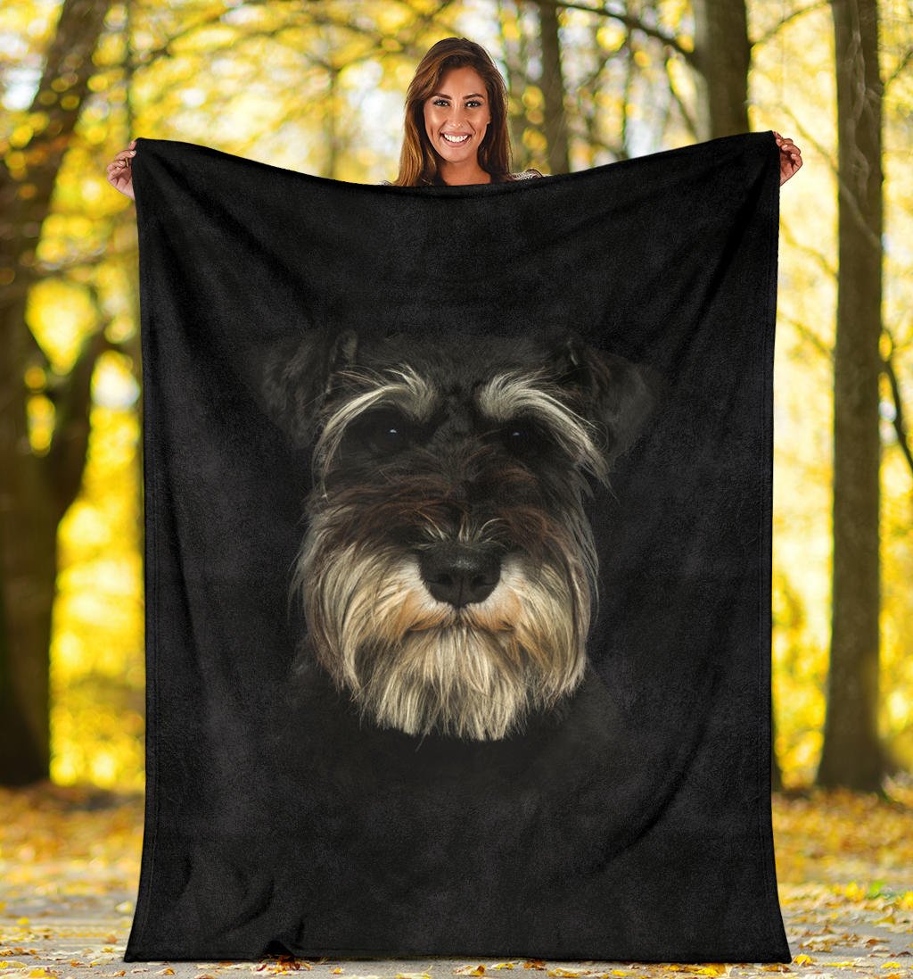 Schnauzer Face Hair Blanket - Carbone's Marketplace