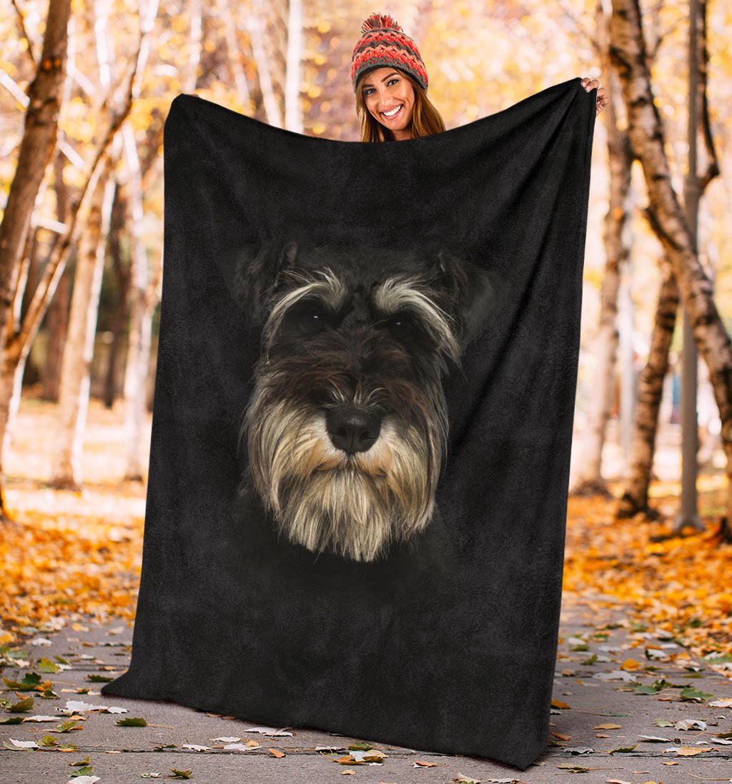 Schnauzer Face Hair Blanket - Carbone's Marketplace