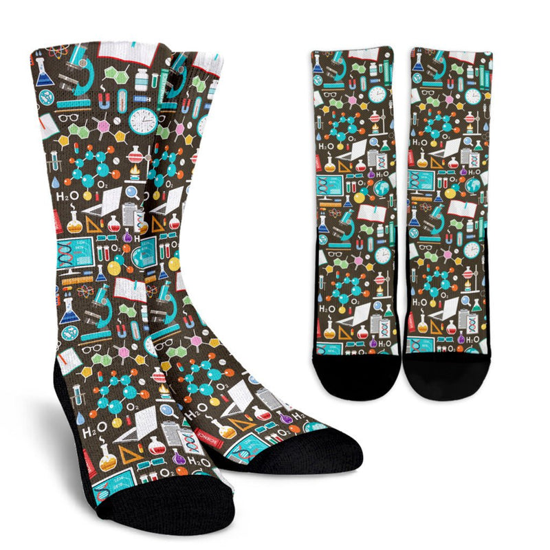 Science Pattern Socks - Carbone&