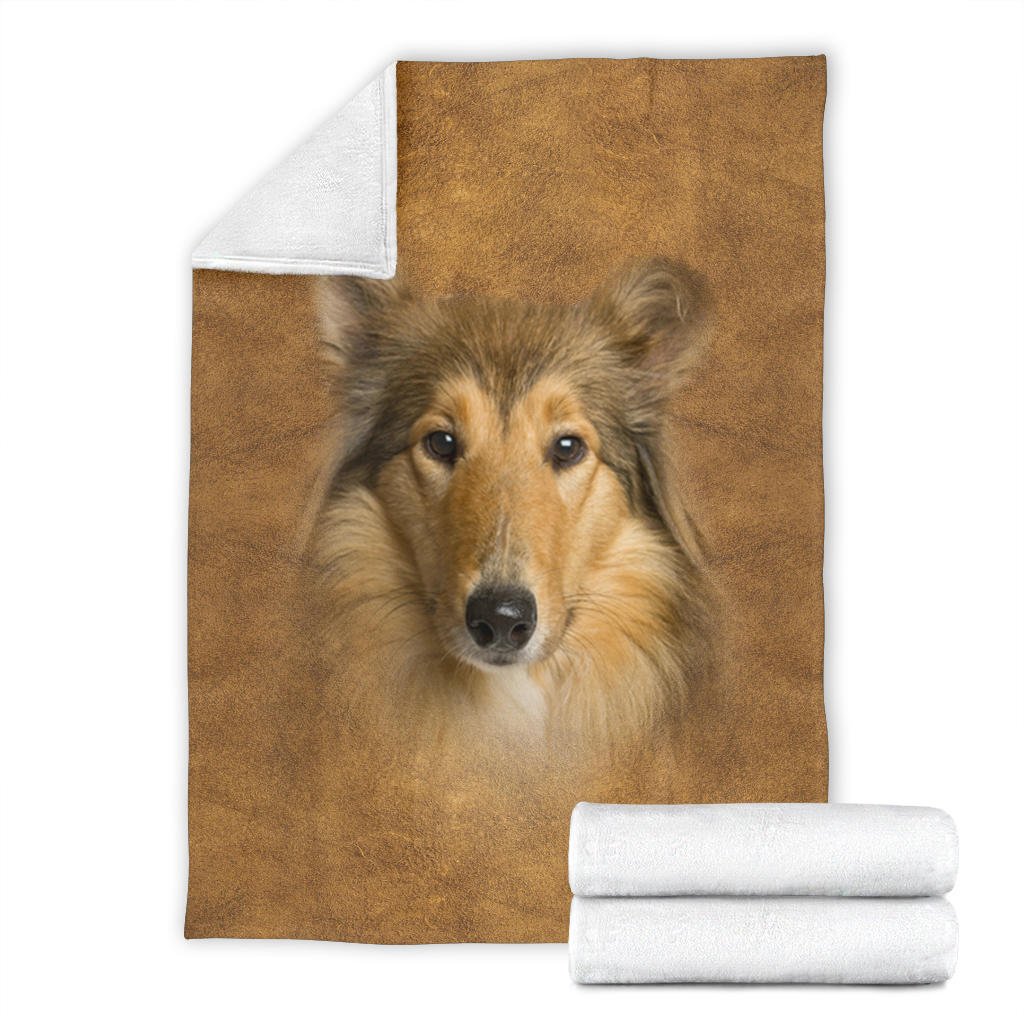 Scotch Collie Face Hair Blanket - Carbone's Marketplace