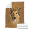 Scotch Collie Face Hair Blanket - Carbone's Marketplace