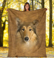 Scotch Collie Face Hair Blanket - Carbone's Marketplace