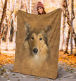 Scotch Collie Face Hair Blanket - Carbone's Marketplace