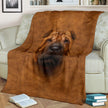 Shar Pei Face Hair Blanket - Carbone's Marketplace